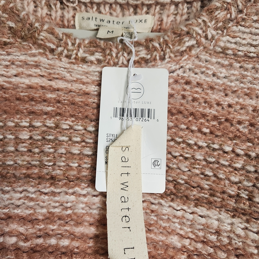Cozy Knit Women's Sweater - Pink - Picture 3 of 5